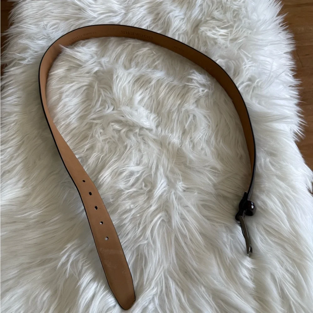 Dockers | Men’s Deep Brown Shiny Size 36 Belt Genuine Leather